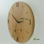 Küchenwanduhr Wohnzimmeruhr aus Holz 30 cm