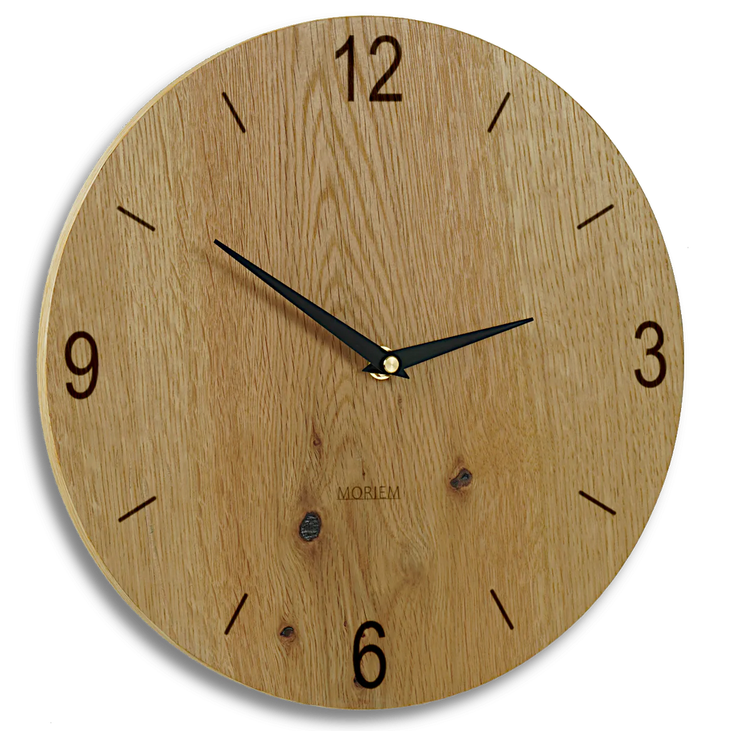 Küchenwanduhr Wohnzimmeruhr aus Holz 30 cm