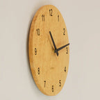Wanduhr Hingucker Küche - 30 cm Wanduhr aus Holz - Vogelaugen Ahorn