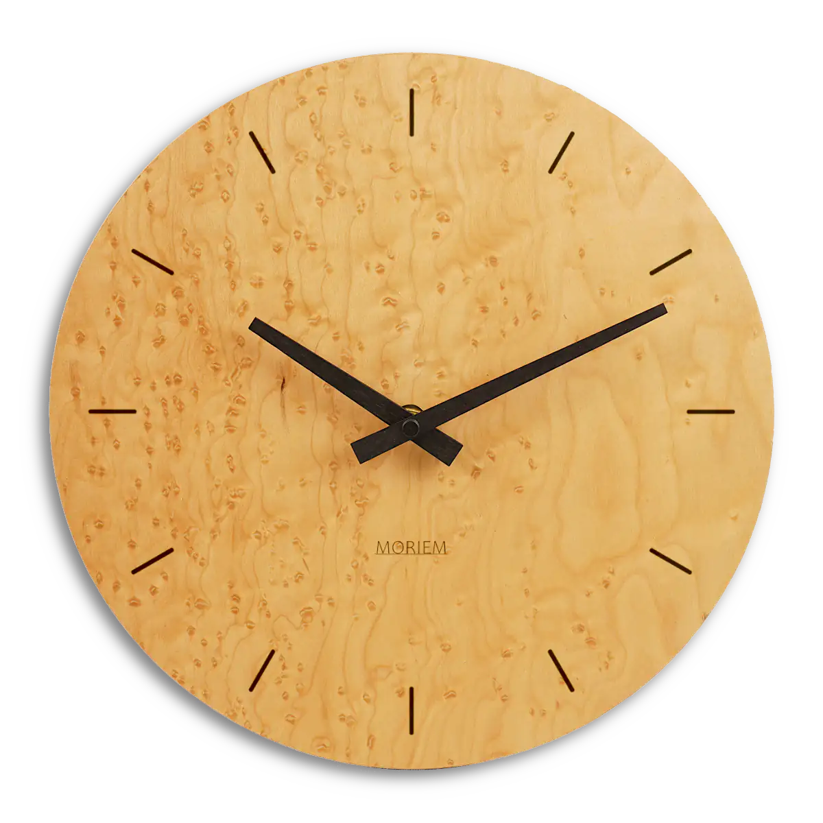 Wanduhr außergewöhnlich aus Holz - 30 cm Wanduhr  - Vogelaugen Ahorn