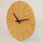 Wohnzimmeruhr modern - 30 cm Wanduhr aus Holz - Vogelaugen Ahorn