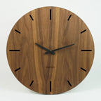MORIEM - Große Küchenuhr Nussbaum modern 40 cm