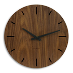 Wanduhr Nussbaum modern 30 cm
