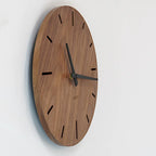Wanduhr Nussbaum modern 30 cm
