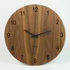 Küchenwanduhr Wohnzimmeruhr Groß Nussbaum 40 cm