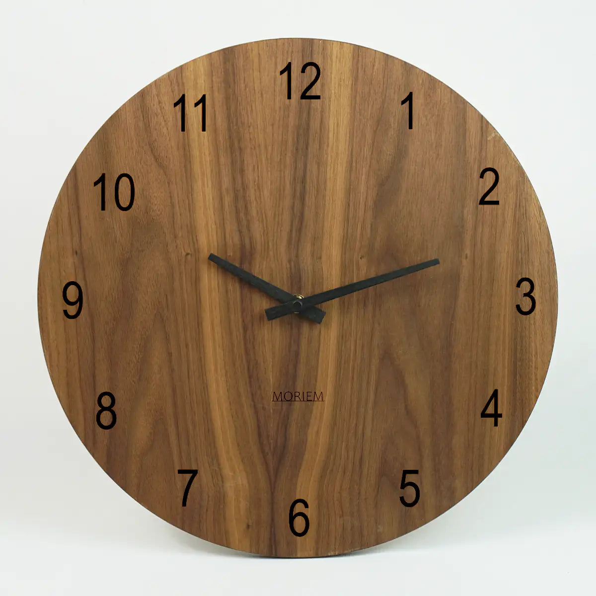 Küchenwanduhr Wohnzimmeruhr Groß Nussbaum 40 cm