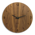 Wohnzimmeruhr modern Nussbaum 40 cm groß