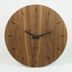 grosse Wanduhr Nussbaum 40 cm