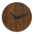 Wohnzimmeruhr modern Nussbaum 30 cm