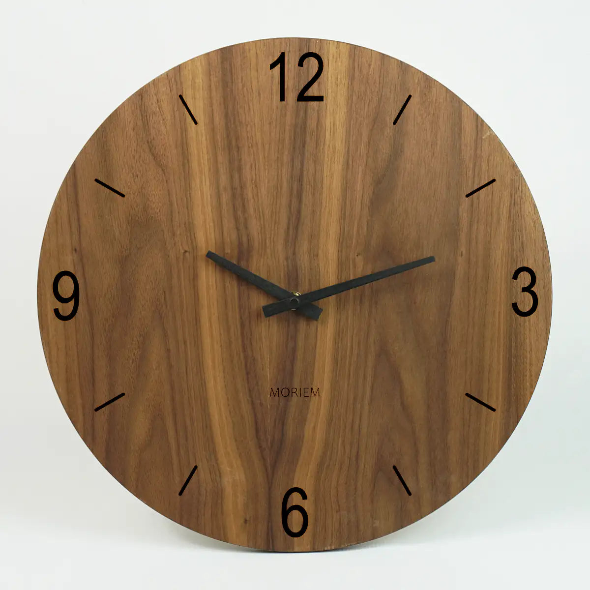 Holzuhr Wand 40 cm Nussbaum-Furniert