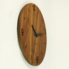 Holzuhr Wand 40 cm Nussbaum-Furniert