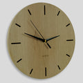 Wanduhr Eiche rustikal - 30 cm Wohnzimmeruhr - Küchenuhr aus Holz