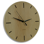 Wanduhr Eiche rustikal - 30 cm Wohnzimmeruhr - Küchenuhr aus Holz