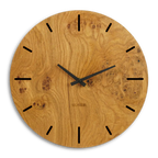 Wanduhr Wohnzimmer groß aus Holz 40 cm