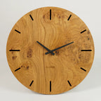MORIEM - Wohnzimmeruhr Holz rustikal 30 cm Eiche Maser