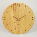 Wohnzimmeruhr modern - Eiche 40 cm groß