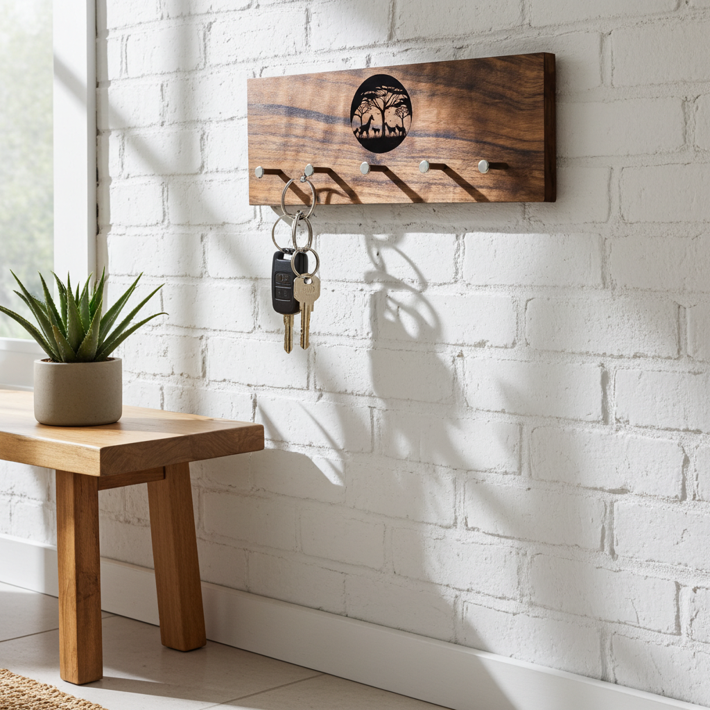 Schlüsselbrett modern mit Africa Motiv