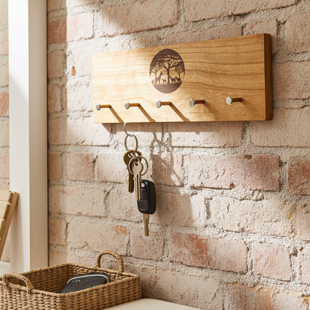 Schlüsselbrett modern mit Africa Motiv