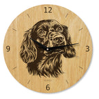Wanduhr mit Hundemotiv - Wohnzimmeruhr modern - 30 cm/40 cm groß