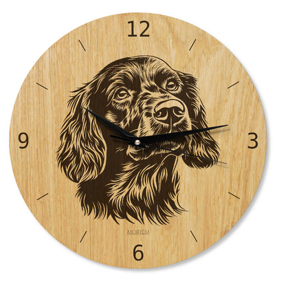 Wanduhr mit Hundemotiv - Wohnzimmeruhr modern - 30 cm/40 cm groß
