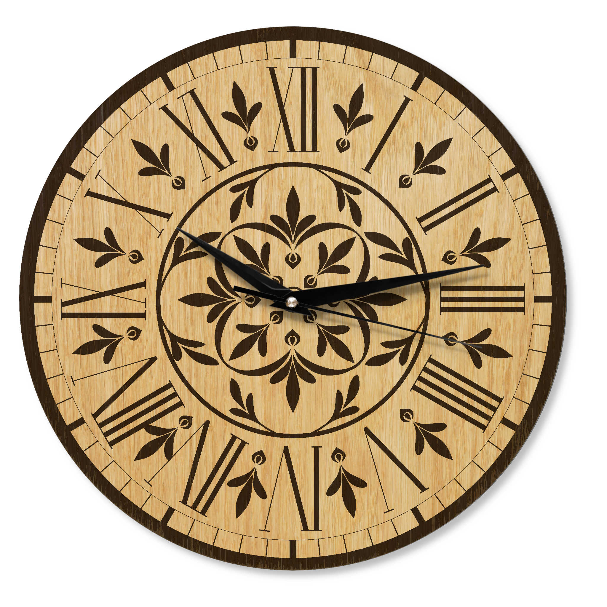 Wanduhr aus Holz -Wohnzimmeruhr Vintage Motive- 30 cm/40 cm groß