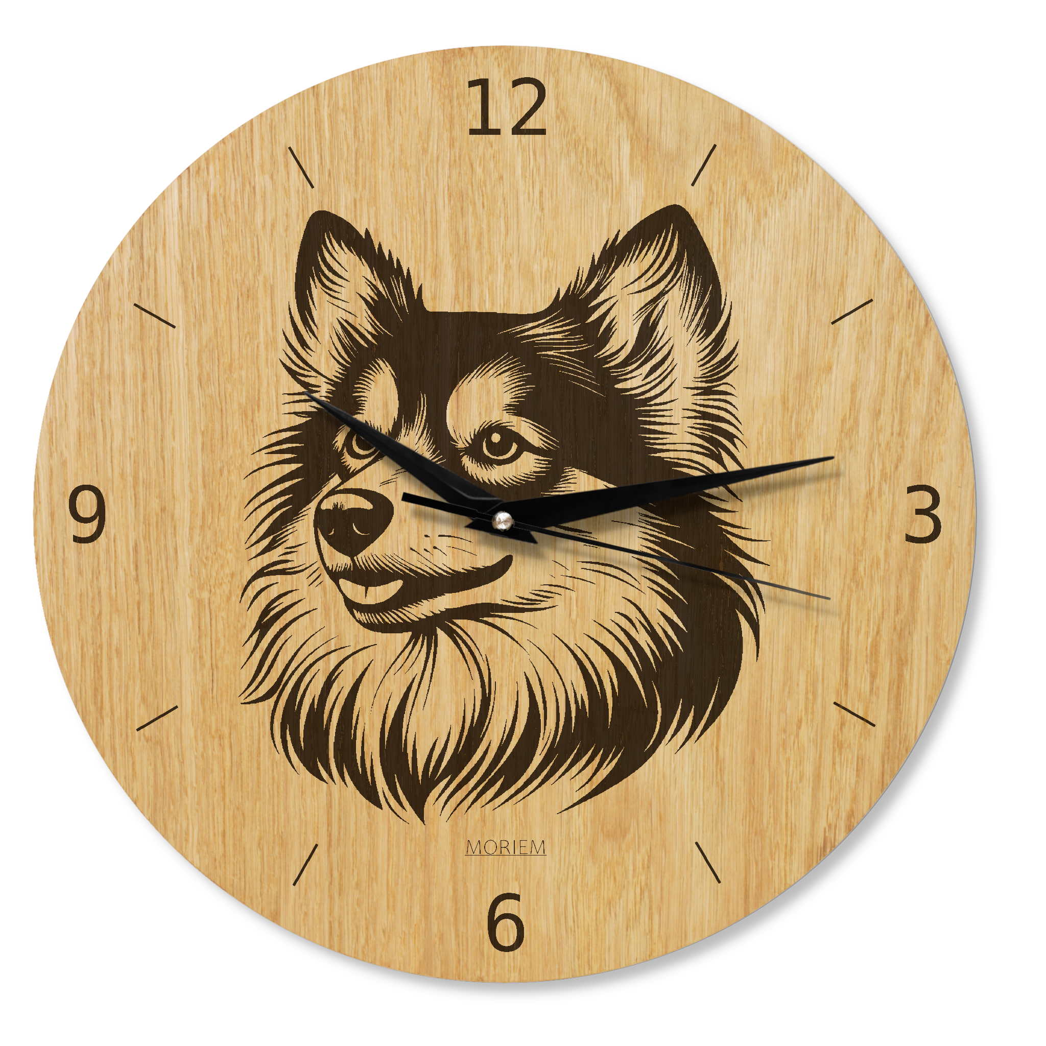 Wanduhr Hund - Wohnzimmeruhr modern - 30 cm/40 cm groß
