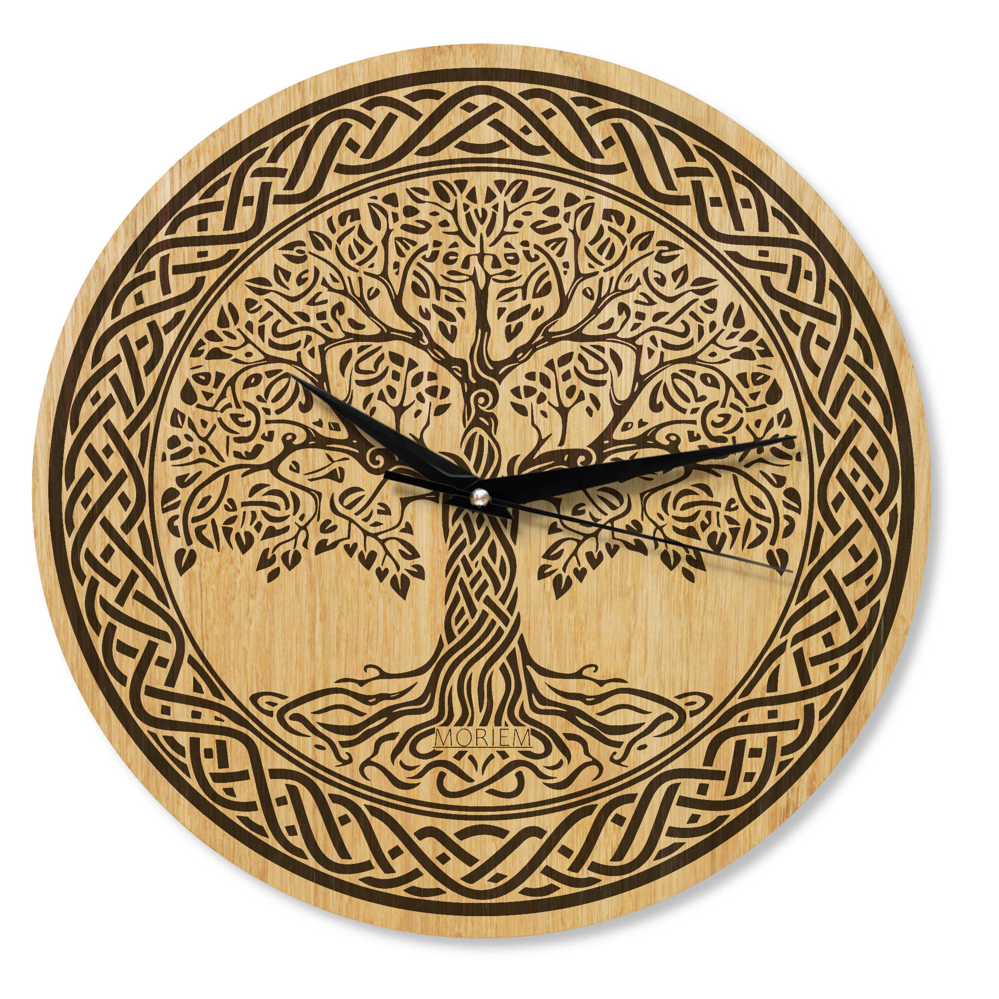 Wanduhr Keltischer Lebensbaum- Wohnzimmeruhr rustikal Vintage - 30 cm/40 cm groß
