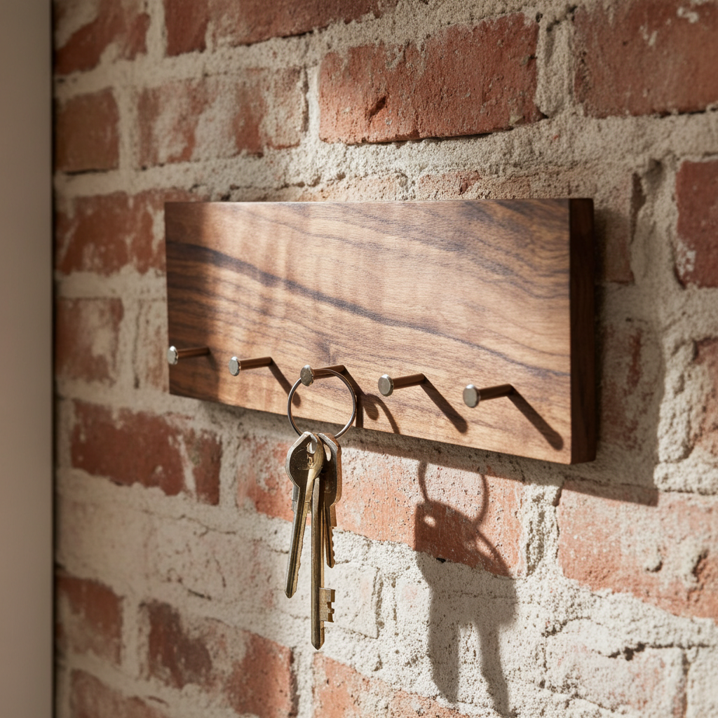 Schlüsselbrett Nussbaum