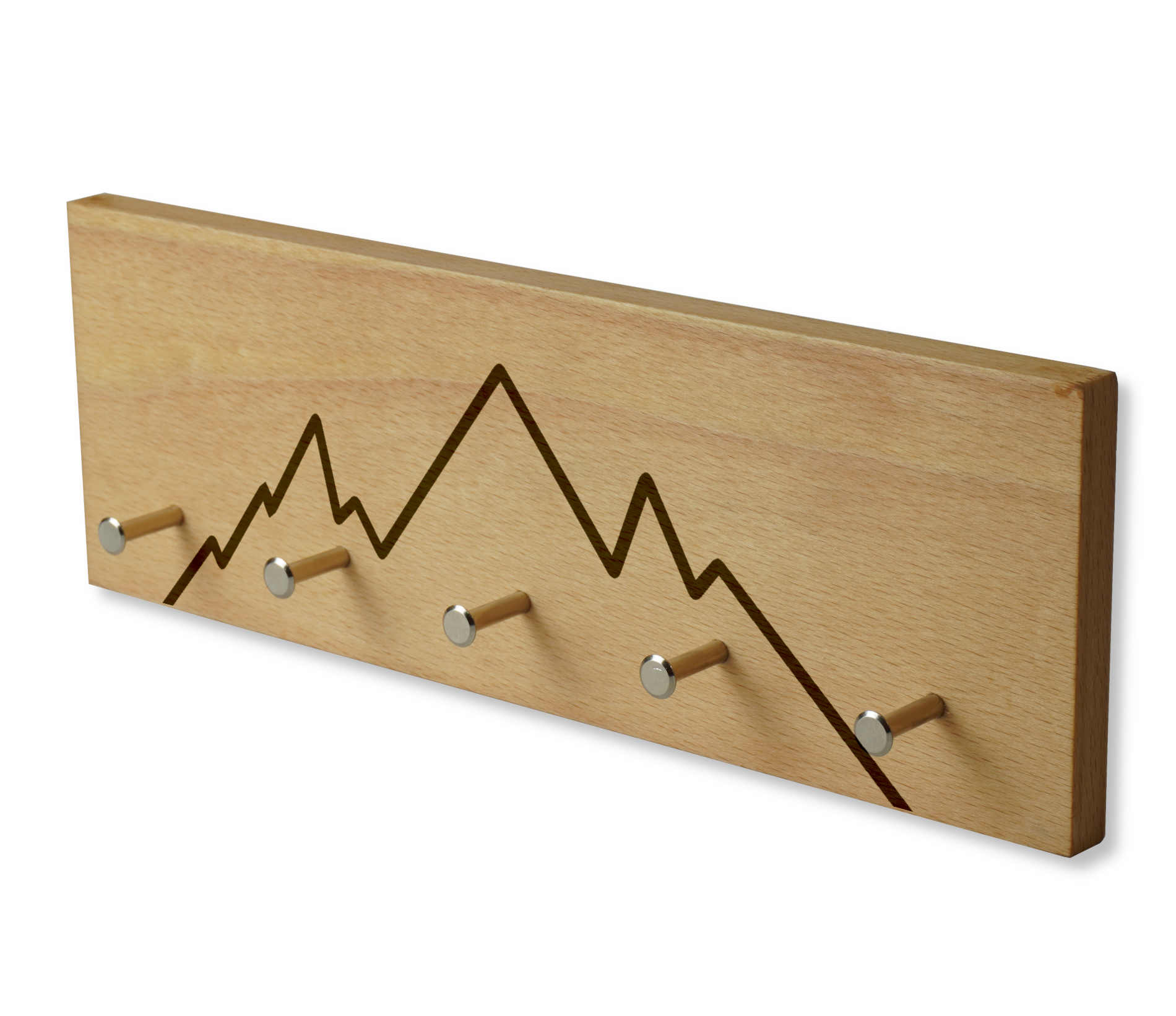 Wand Schlüsselbrett Buche