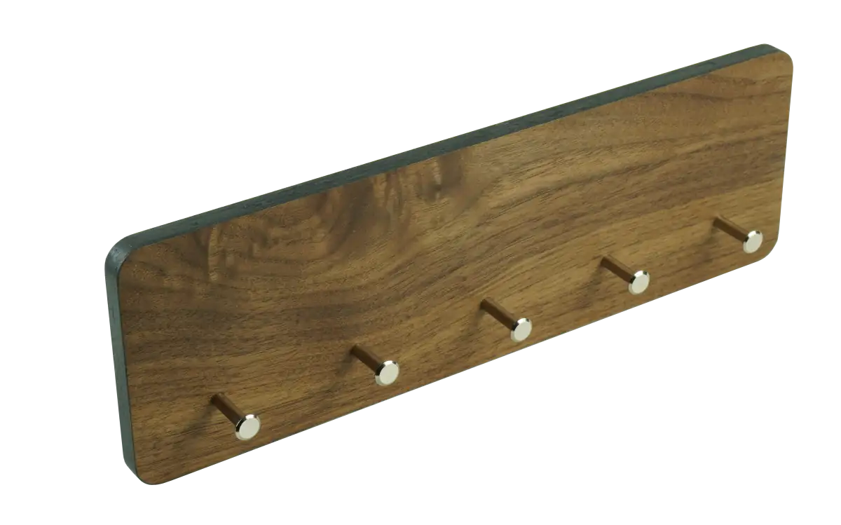 MORIEM- Schlüsselbrett Nussbaum Schlüsselhalter Wand