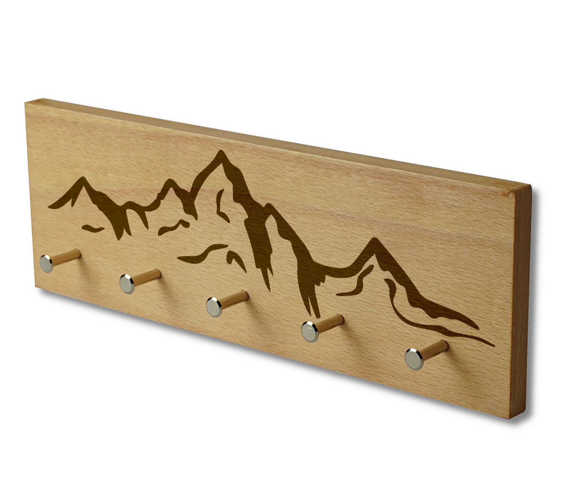 Schlüsselbrett Buche mit Berggravur