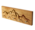 Garderobe Schlüsselbrett aus Holz mit Berge