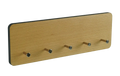 Schlüsselbrett aus Holz - Buche 28 cm - 5 moderne Aufhänger