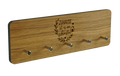 Schlüsselbrett Eichenholz - mit Gravur