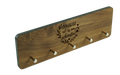 MORIEM - Moderne Schlüsselbretter aus Holz 29cm Nussbaum