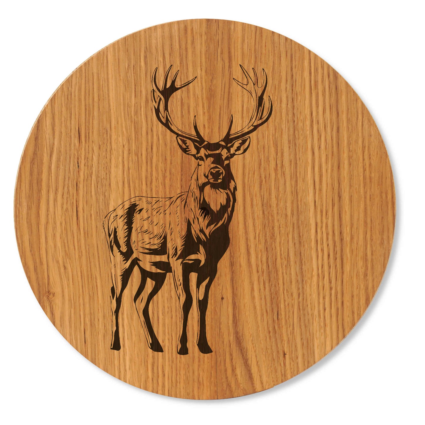 Hirsch Bild auf Holz - Wandbildbild Hirsch - 30/40 cm groß