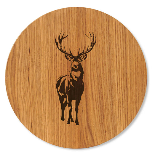 Bild mit Hirsch - Wanddeko mit Hirsch Motiv - 30/40 cm groß