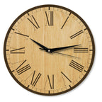 Wanduhr Vintage aus Holz - Blumenmuster - Landhaus Stil - 30 cm/40 cm groß