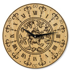 Wanduhr Vintage aus Holz -Wohnzimmeruhr Landhaus Stil - 30 cm/40 cm groß