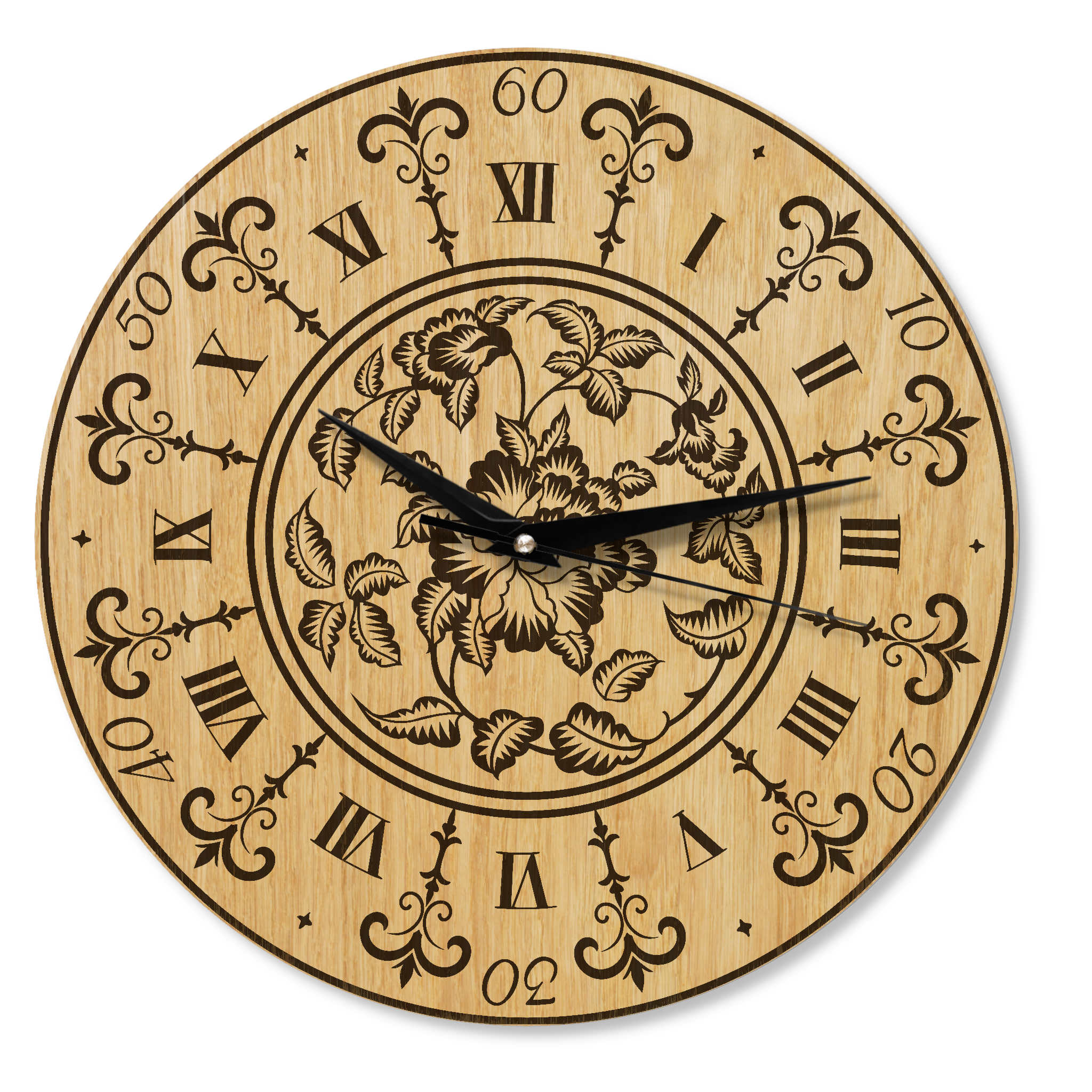 Wanduhr Vintage aus Holz -Wohnzimmeruhr Landhaus Stil - 30 cm/40 cm groß