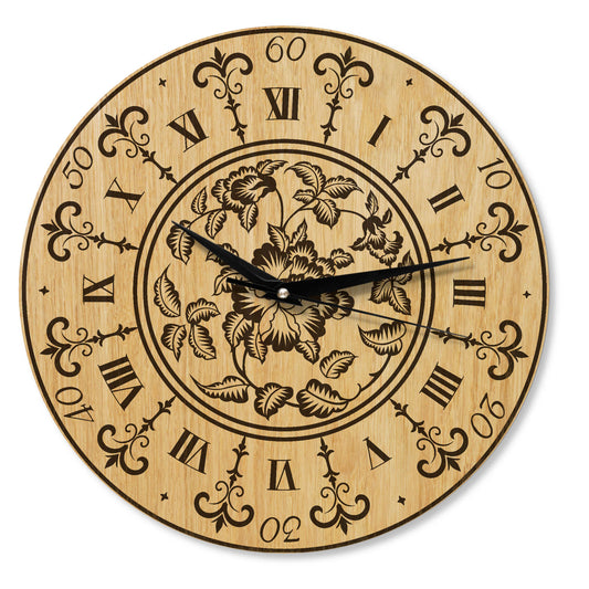 Wanduhr Vintage aus Holz -Wohnzimmeruhr Landhaus Stil - 30 cm/40 cm groß