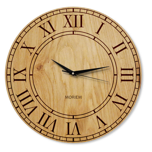 Wanduhr aus Holz Vintage -Eiche rustikal - 30cm/40cm  Wanduhr im Vintage Stil