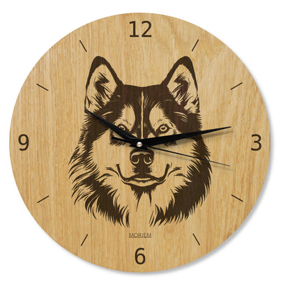 Wanduhr Hund - Wohnzimmeruhr modern mit Hundemotiv - 30 cm/40 cm groß