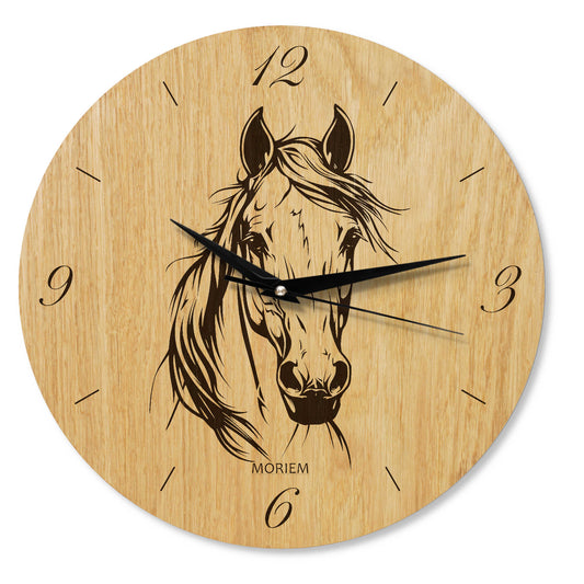 Wanduhr pferd -Wohnzimmeruhr Vintage Motive- 30 cm/40 cm groß
