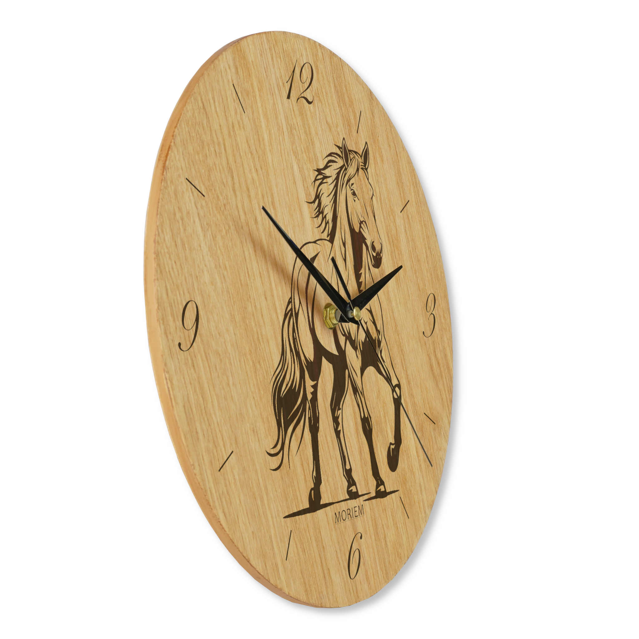 Pferde Wanduhr - WohnzimmeruhrMotive gallopierendes Pferd 30 cm/ 40 cm