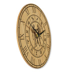 Wanduhr mit Sternzeichen- Motiv Zwilling - 30 cm/XL 40 cm groß