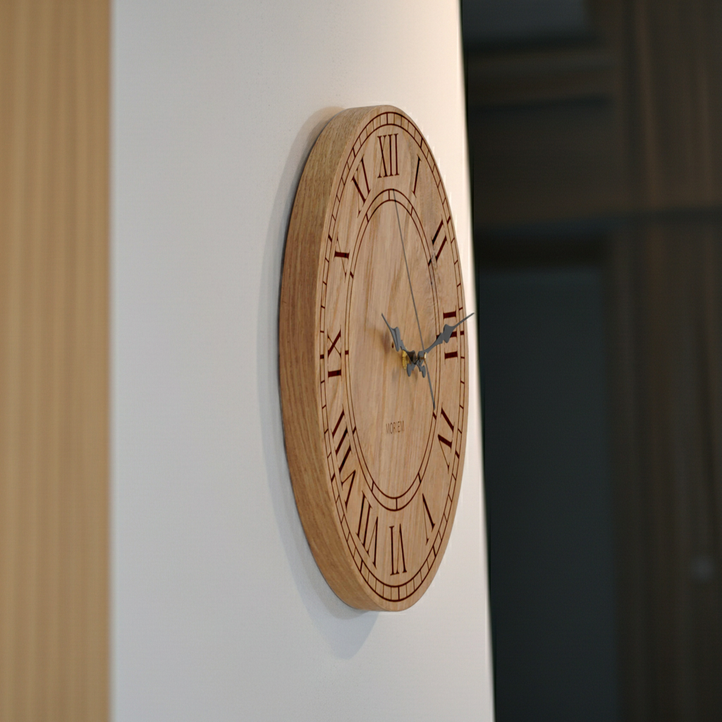 Wanduhr Holz - vintage Design