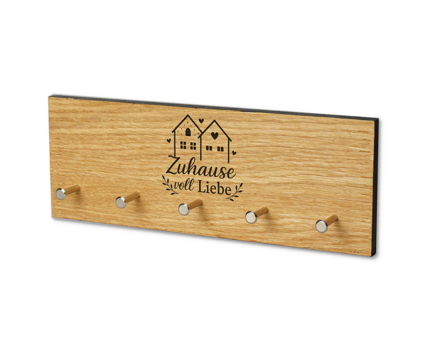 Schlüsselbrett aus Holz mit Gravur