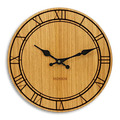 Wanduhr Holz rustikal - 30 cm Eiche
