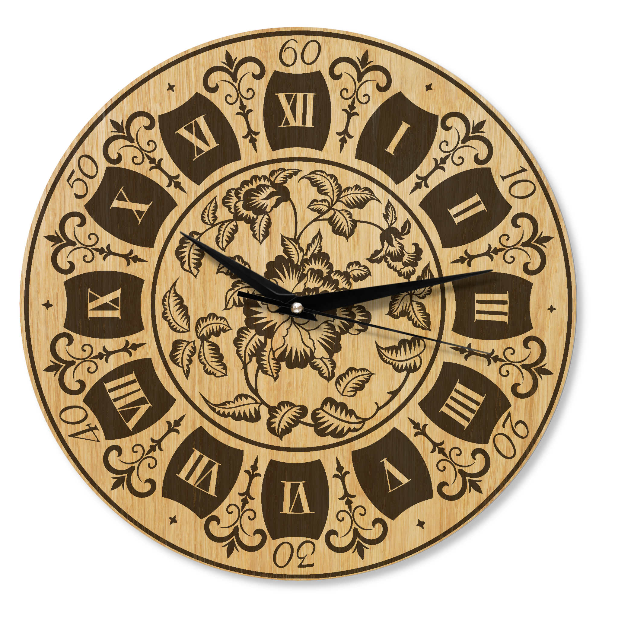 Wanduhr aus Holz -Wohnzimmeruhr Vintage - 30 cm/40 cm groß